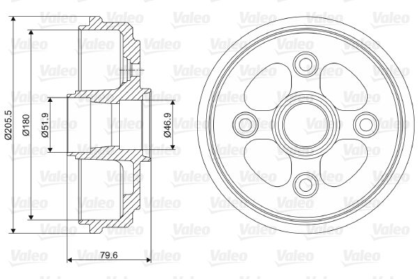 VALEO 237067 Brake Drum