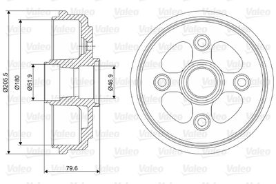 Brake Drum VALEO 237067