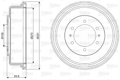 Brake Drum VALEO 237071