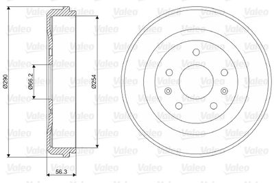Brake Drum VALEO 237074