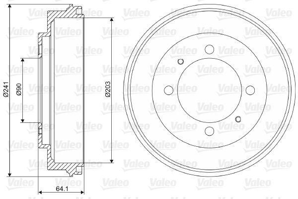 VALEO 237081 Brake Drum