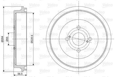 Brake Drum VALEO 237083