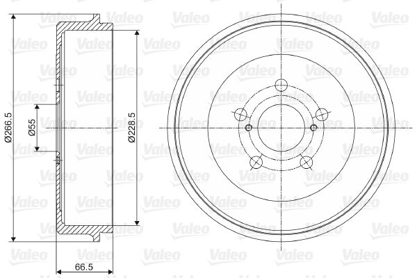 VALEO 237084 Brake Drum