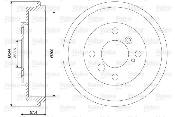 VALEO 237090 Brake Drum