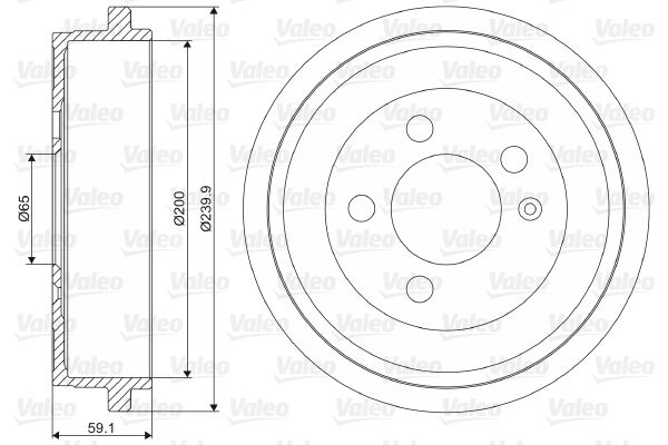 VALEO 237099 Brake Drum