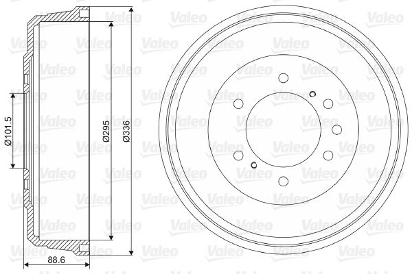 VALEO 237108 Brake Drum
