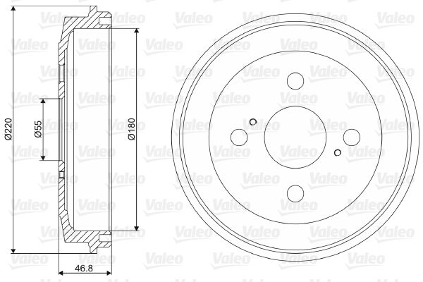 VALEO 237109 Brake Drum