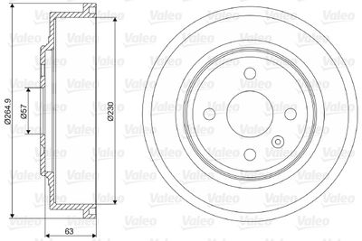 Brake Drum VALEO 237110