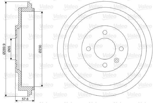 VALEO 237113 Brake Drum