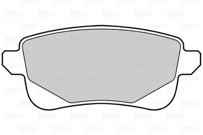 Brake Pad Set, disc brake VALEO 302232