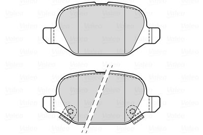 Brake Pad Set, disc brake VALEO 302338