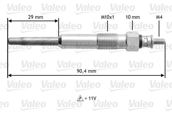 VALEO 345101 Glow Plug