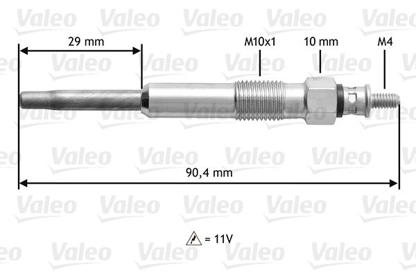 VALEO 345102 Glow Plug