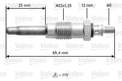 Glow Plug VALEO 345107