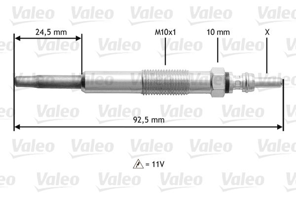 VALEO 345109 Glow Plug