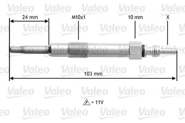 VALEO 345114 Glow Plug
