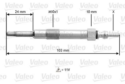 Glow Plug VALEO 345114