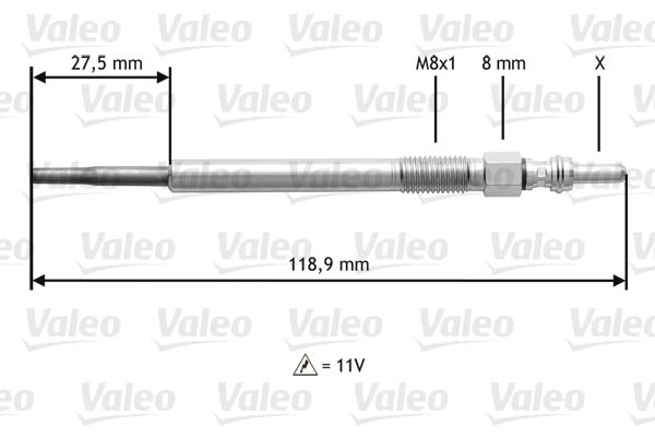 VALEO 345118 Glow Plug