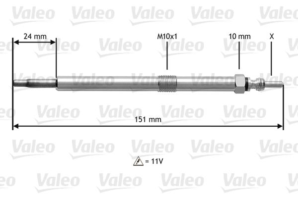 VALEO 345120 Glow Plug