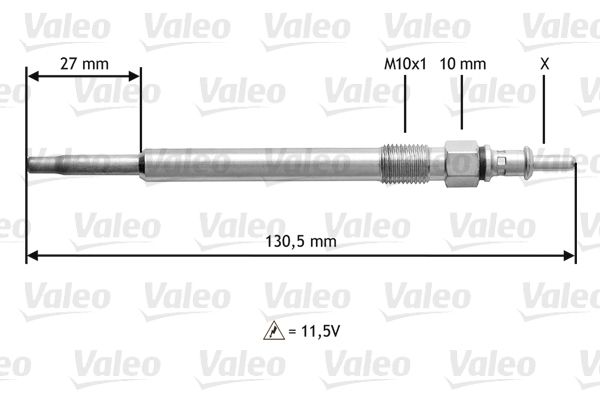 VALEO 345121 Glow Plug