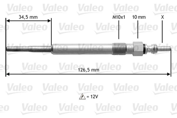 VALEO 345122 Glow Plug