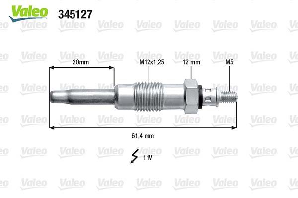 VALEO 345127 Glow Plug