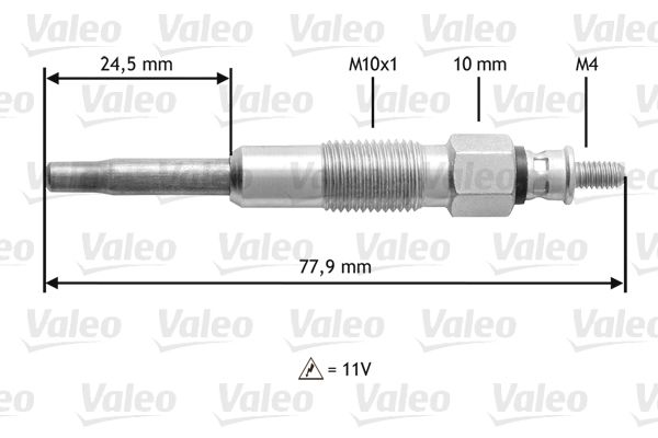 VALEO 345128 Glow Plug
