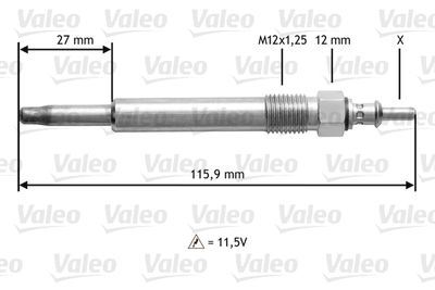 Glow Plug VALEO 345129