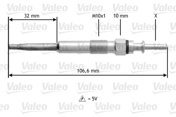 VALEO 345134 Glow Plug