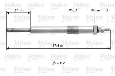 Glow Plug VALEO 345143