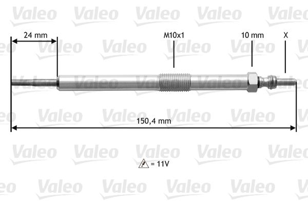 VALEO 345153 Glow Plug