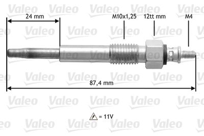Glow Plug VALEO 345159