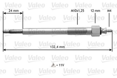 Glow Plug VALEO 345163