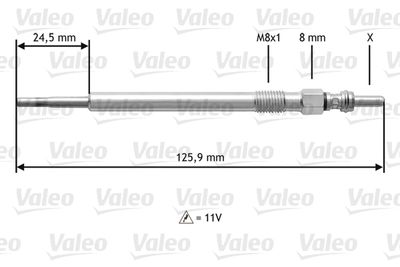 Glow Plug VALEO 345164