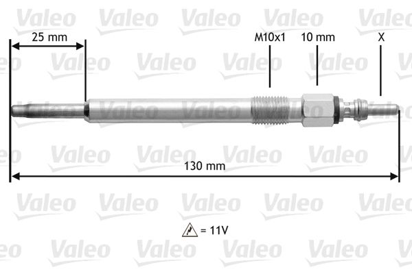 VALEO 345166 Glow Plug