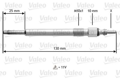 Glow Plug VALEO 345166