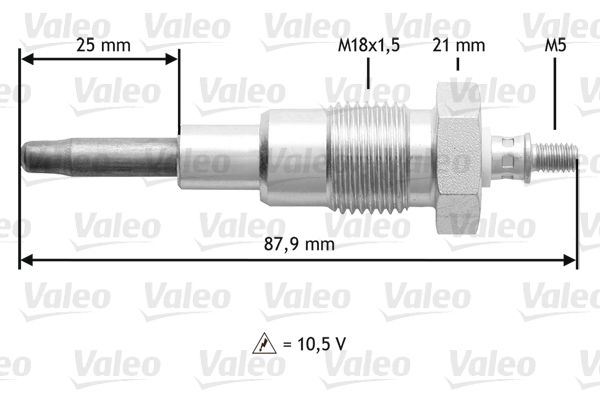 VALEO 345167 Glow Plug