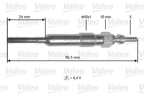 VALEO 345172 Glow Plug