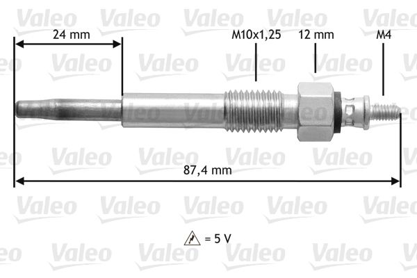 VALEO 345176 Glow Plug
