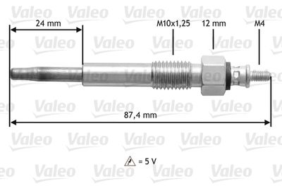 Glow Plug VALEO 345176