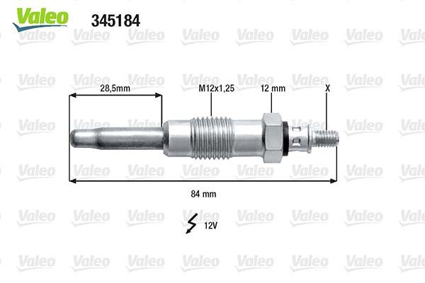 VALEO 345184 Glow Plug