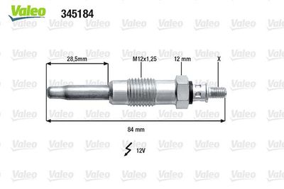 Glow Plug VALEO 345184