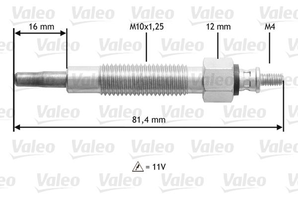 VALEO 345186 Glow Plug