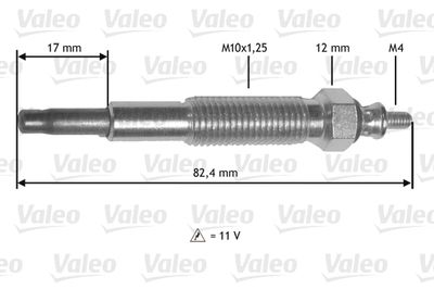 Glow Plug VALEO 345199