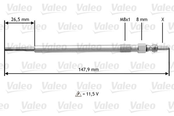 VALEO 345204 Glow Plug