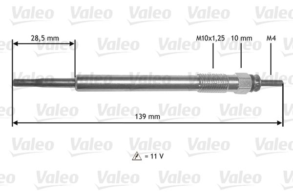 VALEO 345211 Glow Plug