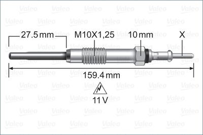 Glow Plug VALEO 345231