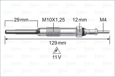 Glow Plug VALEO 345232
