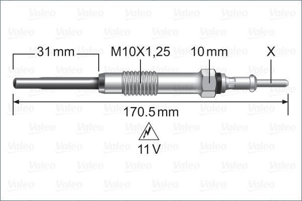 VALEO 345244 Glow Plug