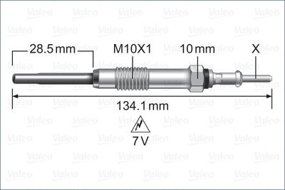 Glow Plug VALEO 345250